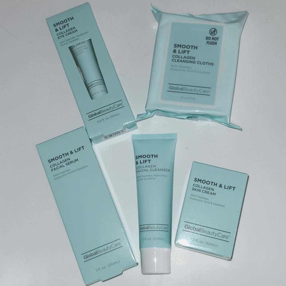 Global Beauty Smooth & Lift 5 Piece Facial Bundle NIB